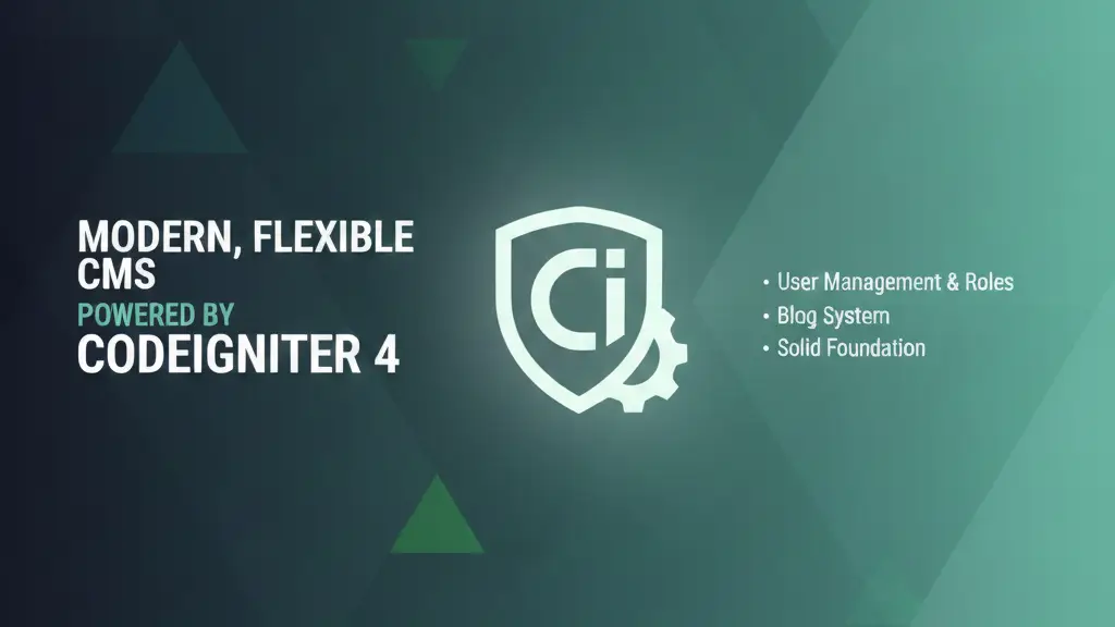 CI4 CMS Starter Hero Image
